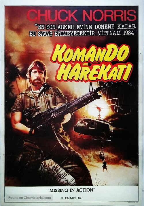 Missing in Action - Turkish Movie Poster