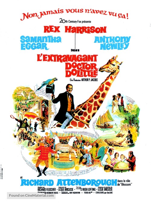 Doctor Dolittle - French Movie Poster