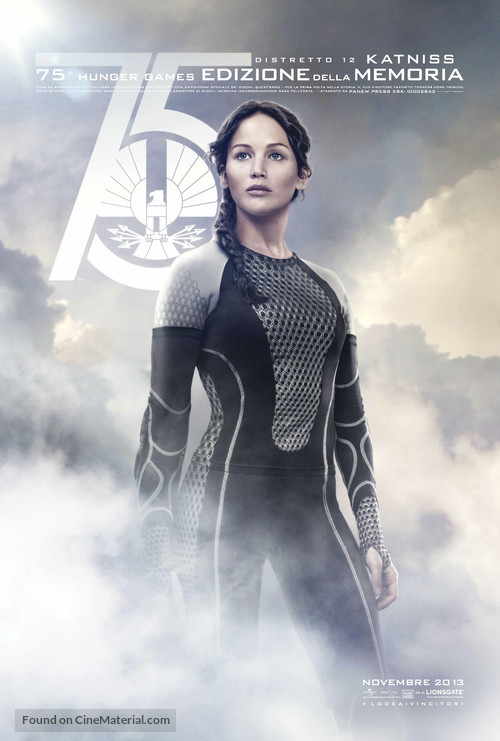 The Hunger Games: Catching Fire - Italian Movie Poster