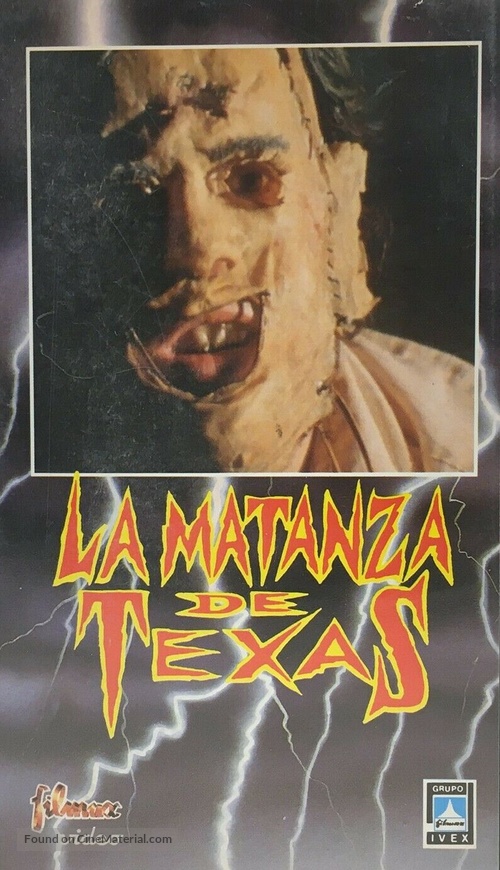 The Texas Chain Saw Massacre - Spanish VHS movie cover