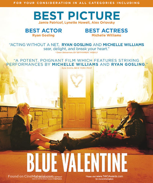 Blue Valentine - For your consideration movie poster