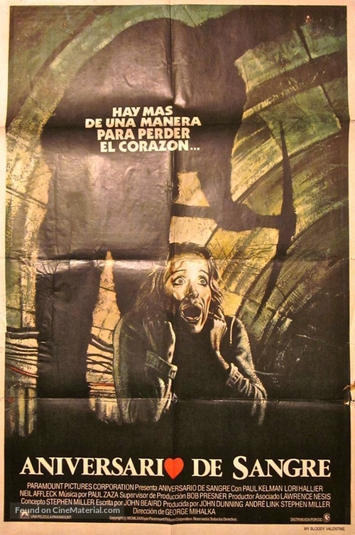 My Bloody Valentine - Argentinian Movie Poster