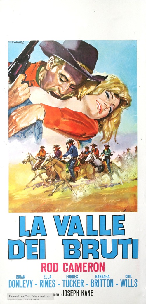 Ride the Man Down - Italian Movie Poster