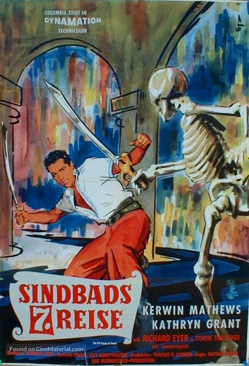 The 7th Voyage of Sinbad - German Movie Poster