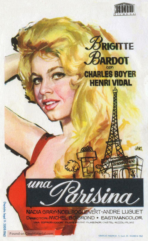 Une parisienne - Spanish Movie Poster