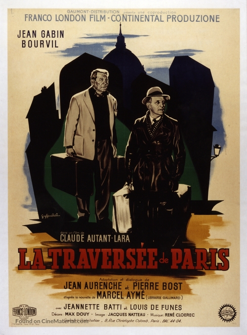 La travers&eacute;e de Paris - French Movie Poster