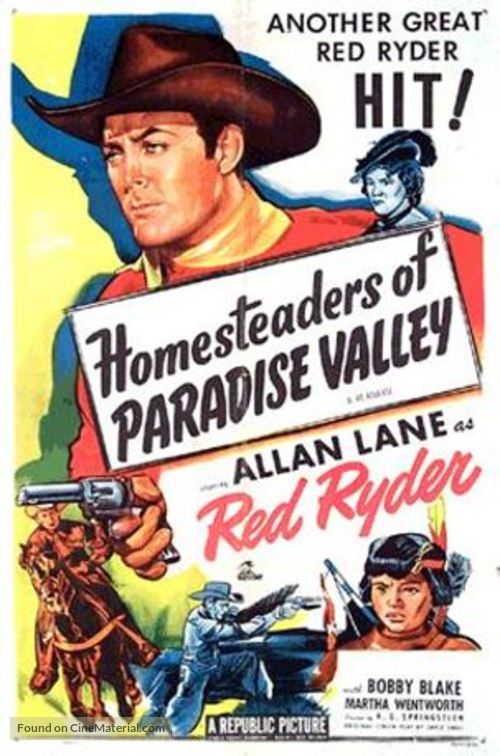 Homesteaders of Paradise Valley - Re-release movie poster