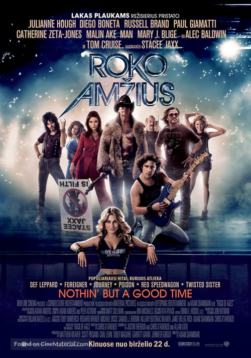Rock of Ages - Lithuanian Movie Poster