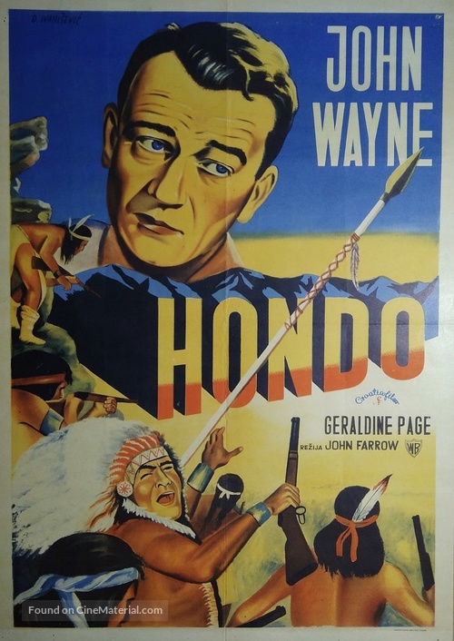 Hondo - Yugoslav Movie Poster