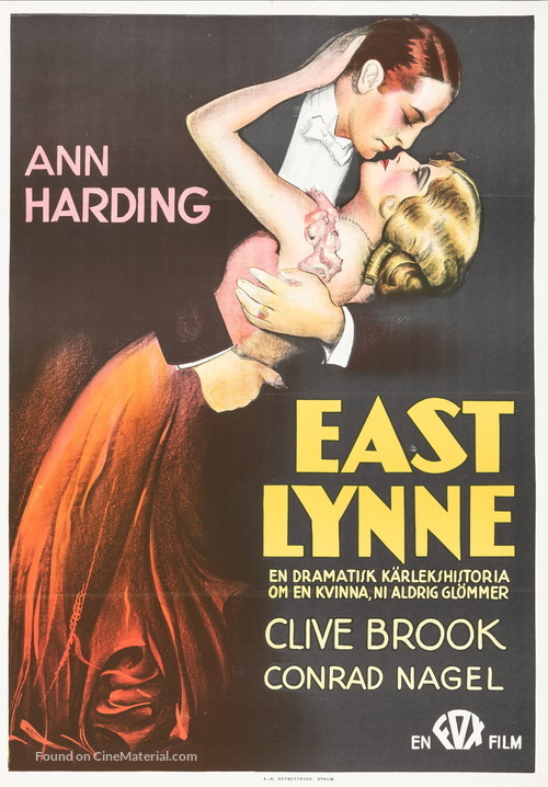 East Lynne - Movie Poster