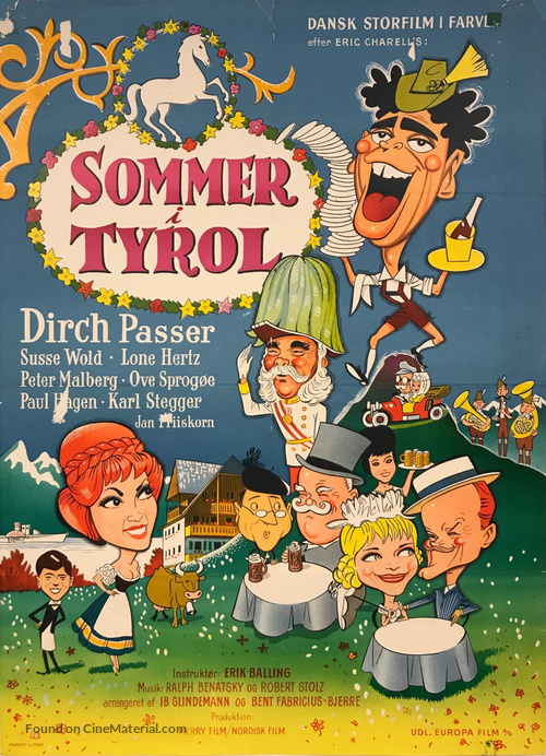 Sommer i Tyrol - Danish Movie Poster