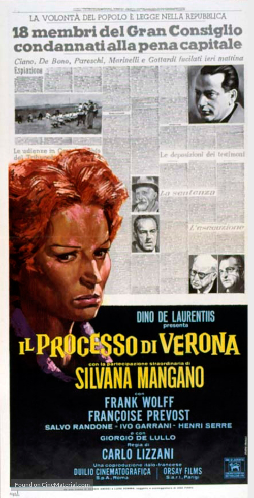 Il processo di Verona - Italian Movie Poster