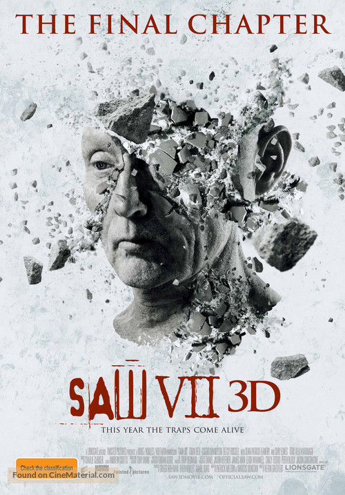 Saw 3D - Australian Movie Poster