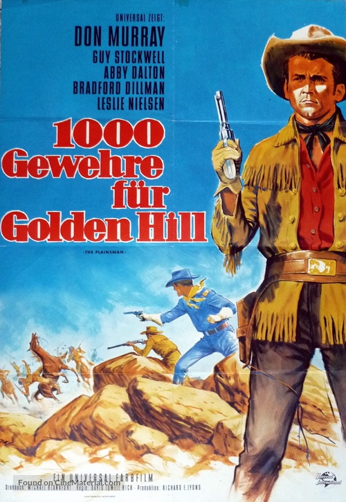 The Plainsman - German Movie Poster