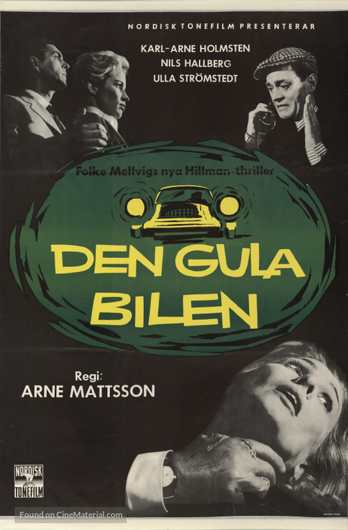 Den gula bilen - Swedish Movie Poster