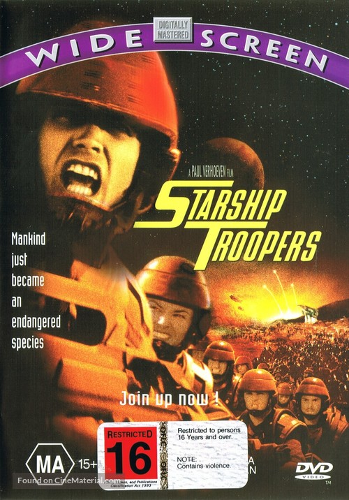 Starship Troopers - New Zealand DVD movie cover