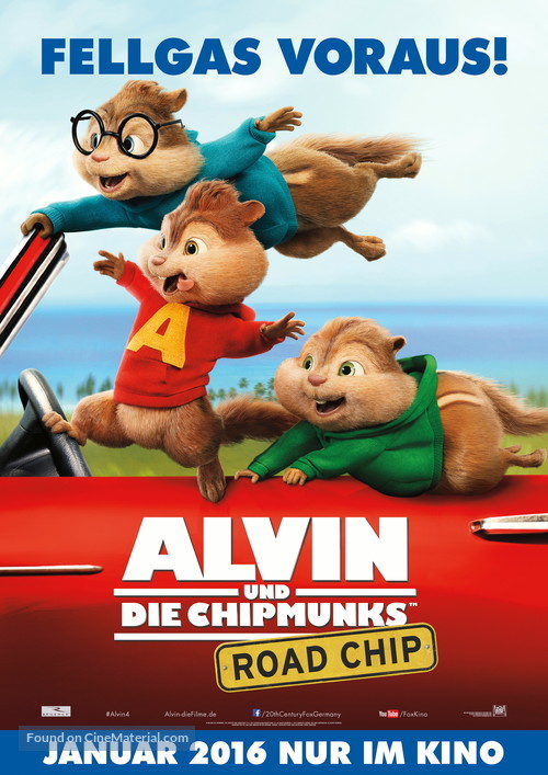 Alvin and the Chipmunks: The Road Chip - German Movie Poster
