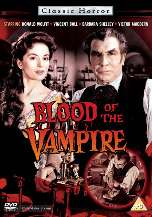 Blood of the Vampire - British DVD movie cover