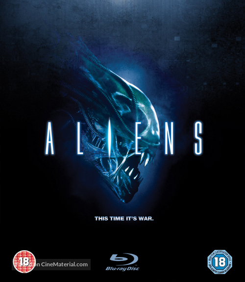 Aliens - British Blu-Ray movie cover