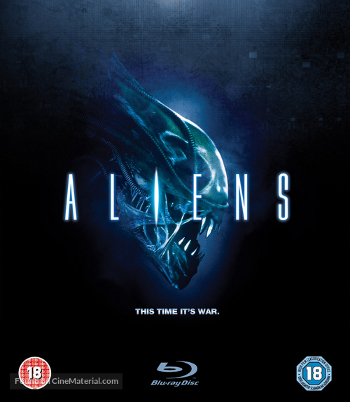 Aliens - British Blu-Ray movie cover