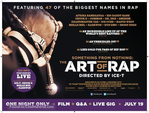 Something from Nothing: The Art of Rap - British Movie Poster