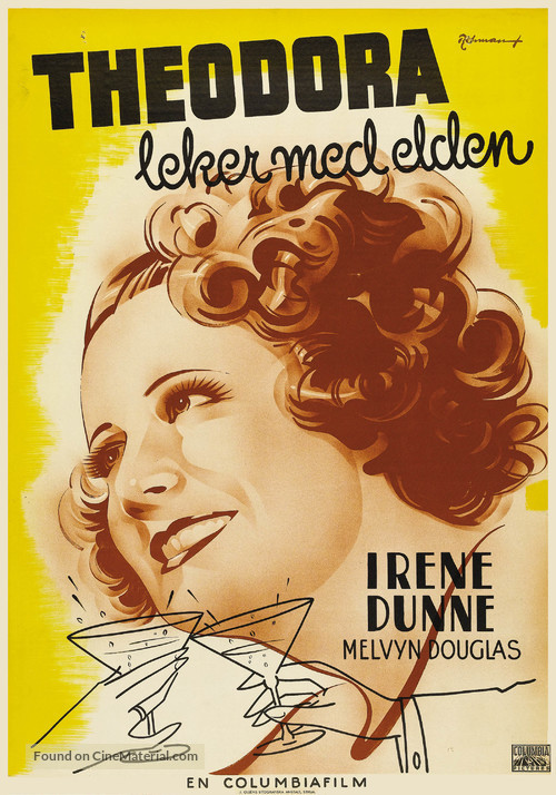 Theodora Goes Wild - Swedish Movie Poster
