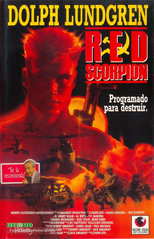 Red Scorpion - Spanish VHS movie cover
