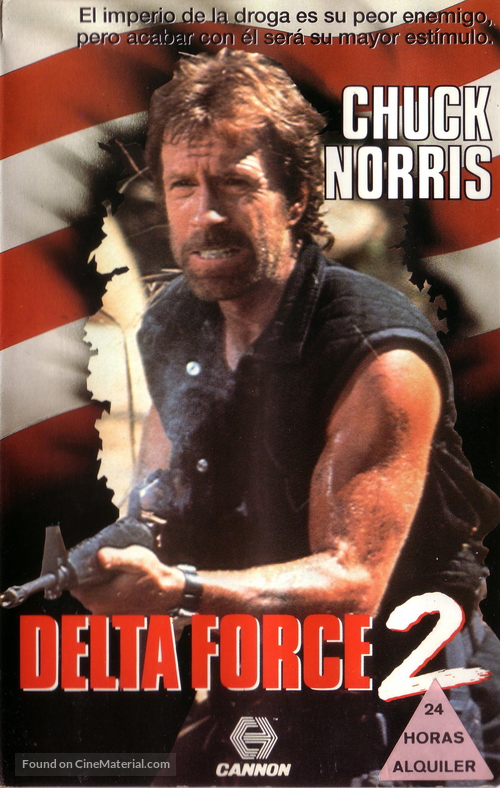 Delta Force 2: The Colombian Connection - Spanish VHS movie cover