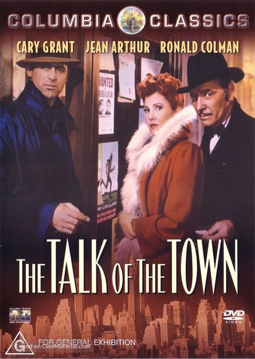 The Talk of the Town - Australian DVD movie cover