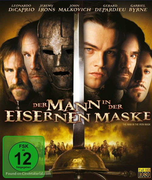 The Man In The Iron Mask - German Blu-Ray movie cover