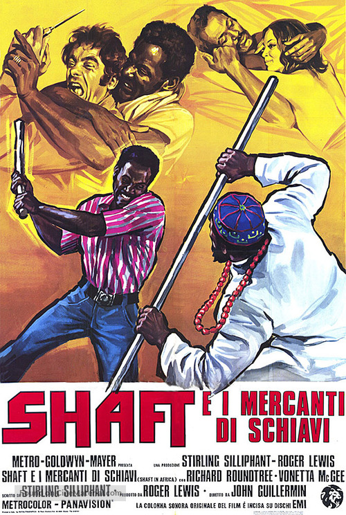 Shaft in Africa - Italian Movie Poster