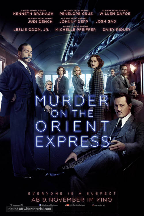 Murder on the Orient Express - Swiss Movie Poster