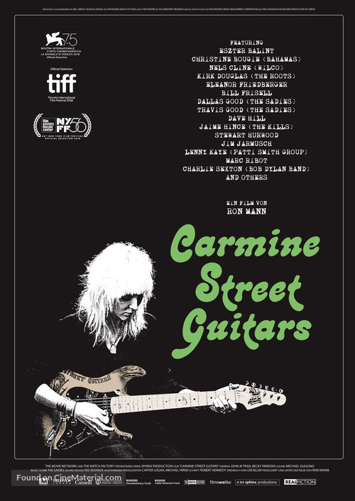 Carmine Street Guitars - German Movie Poster