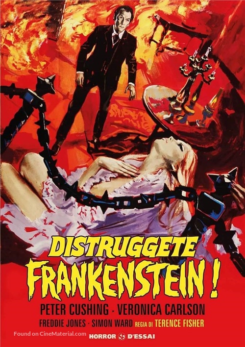 Frankenstein Must Be Destroyed - Italian DVD movie cover