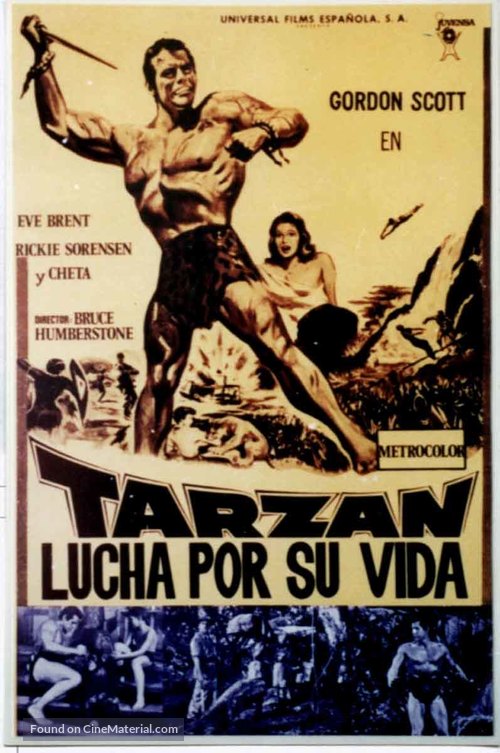 Tarzan&#039;s Fight for Life - Spanish Movie Poster