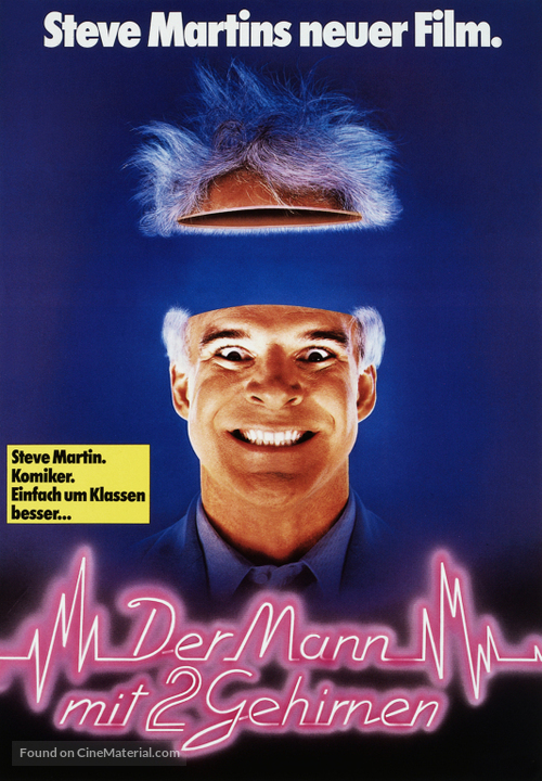 The Man with Two Brains - German Movie Poster
