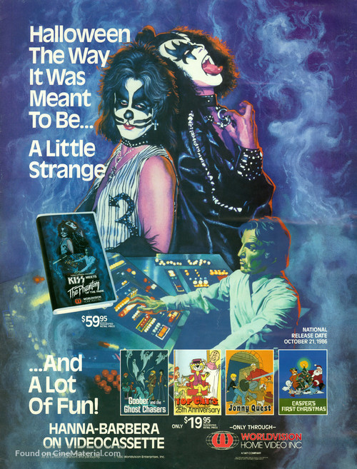 KISS Meets the Phantom of the Park - Video release movie poster