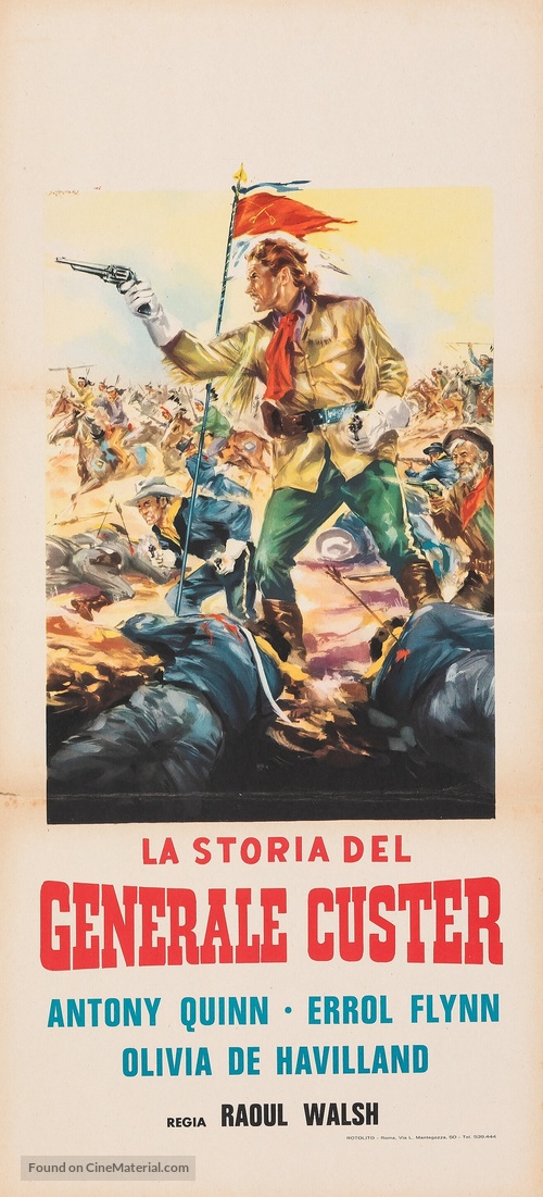 They Died with Their Boots On - Italian Movie Poster