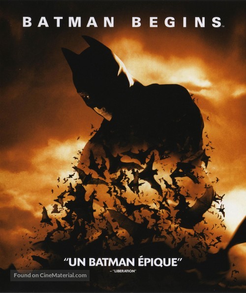 Batman Begins - French Blu-Ray movie cover