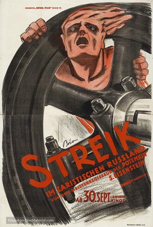 Stachka - German Movie Poster