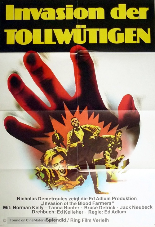 Invasion of the Blood Farmers - German Movie Poster