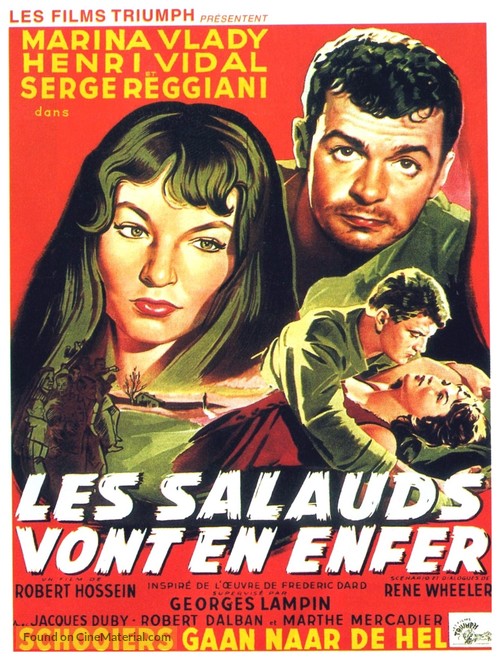 Les salauds vont en enfer - Belgian Movie Poster
