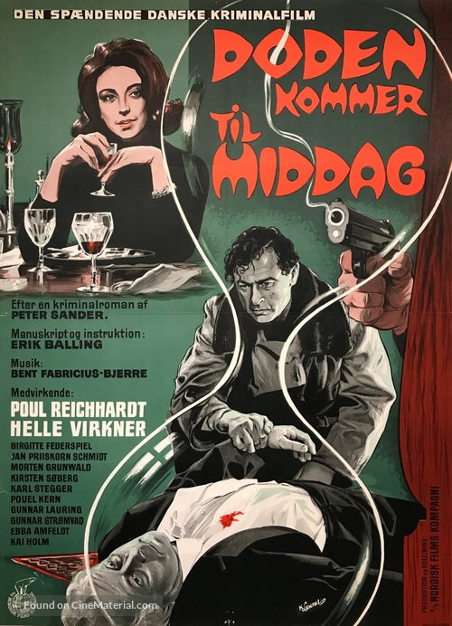 D&oslash;den kommer til middag - Danish Movie Poster