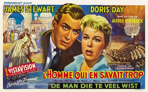The Man Who Knew Too Much - Belgian Movie Poster