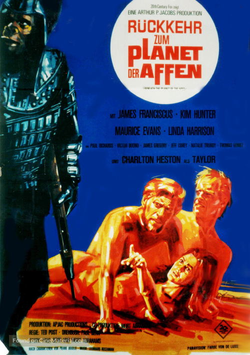 Beneath the Planet of the Apes - German Movie Poster