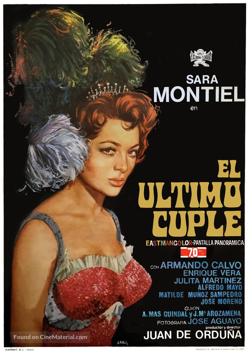 El &uacute;ltimo cupl&eacute; - Spanish Movie Poster