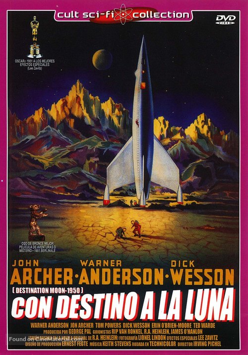 Destination Moon - Spanish DVD movie cover