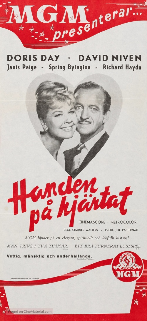 Please Don&#039;t Eat the Daisies - Swedish Movie Poster