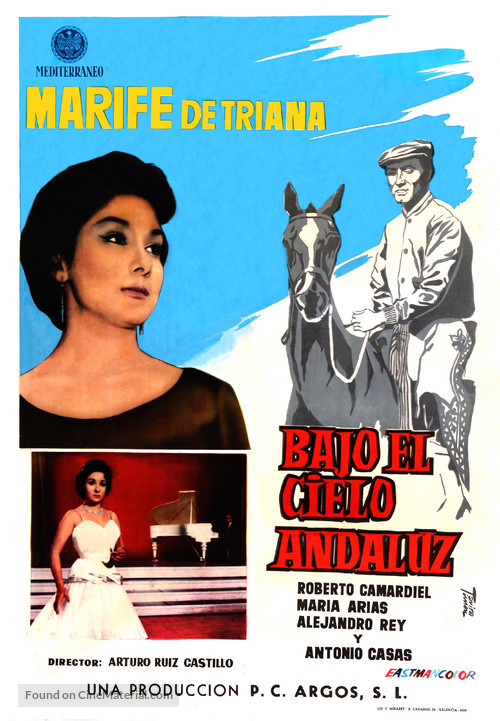 Bajo el cielo andaluz - Spanish Movie Poster