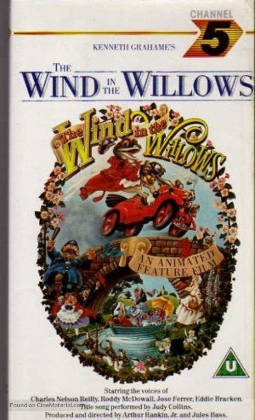 The Wind in the Willows - British VHS movie cover